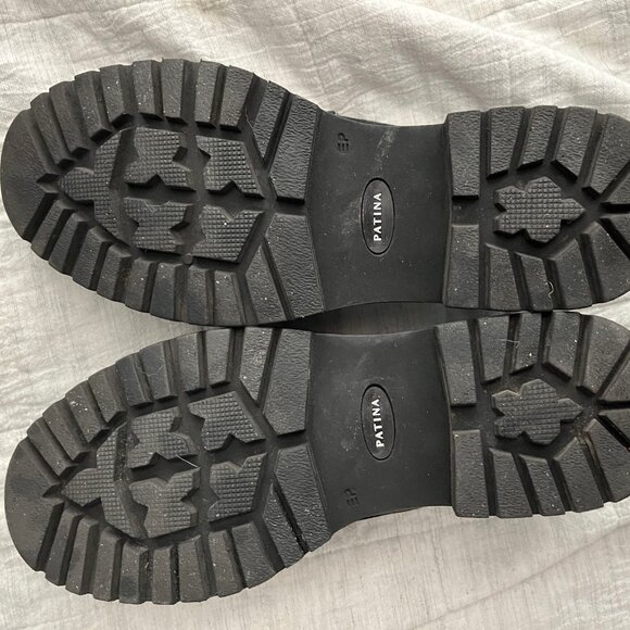 Portland Leather Goods Patina Zoe chunky loafers,  black, women’s size 8.5 - Picture 4 of 6